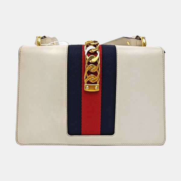 Sylvie Small Calfskin White