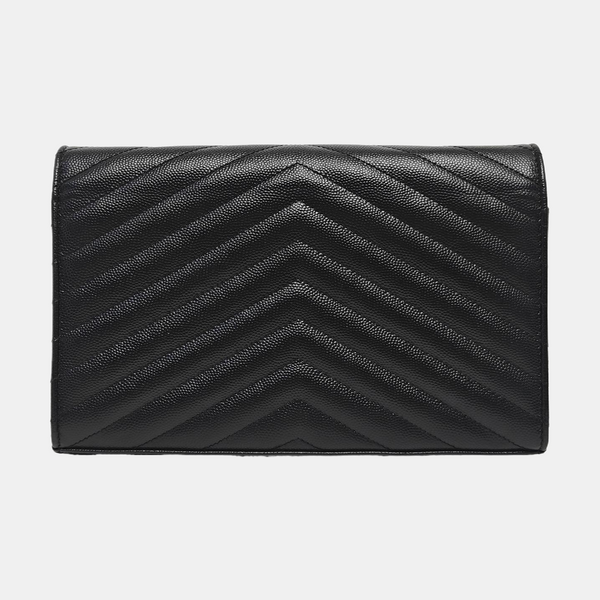 MONOGRAM Medium Chevron Calfskin Black