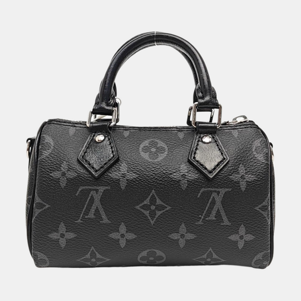 SPEEDY Monogram Coated Canvas Black