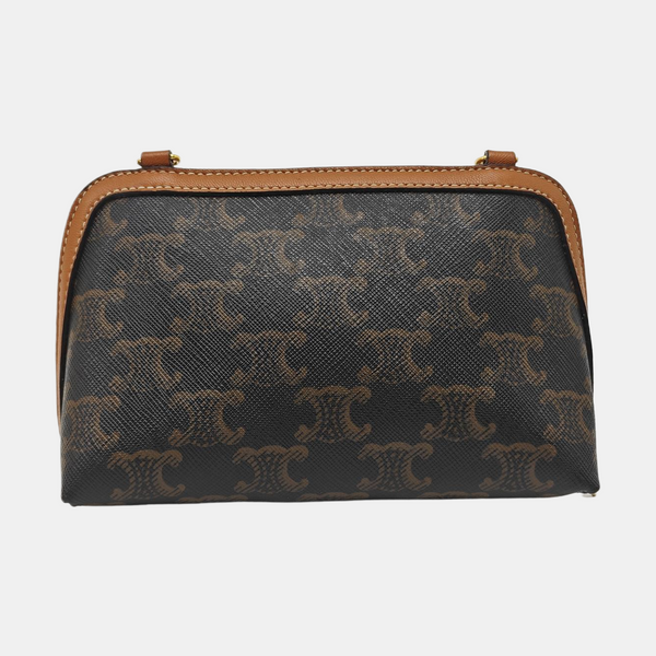 TRIOMPHE CANVAS Small Coated Canvas Brown
