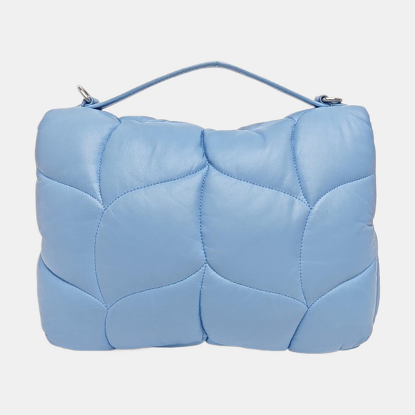 Quilted Lambskin Shoulder Bag Blue