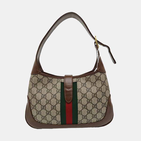 Jackie 1961 Small Monogram Coated Canvas Beige