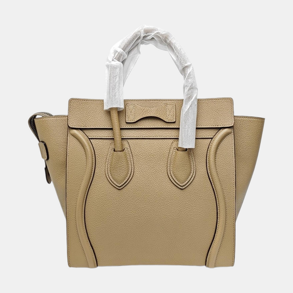 LUGGAGE Micro Calfskin Beige