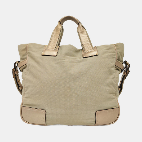 Canvas Shoulder Bag Beige