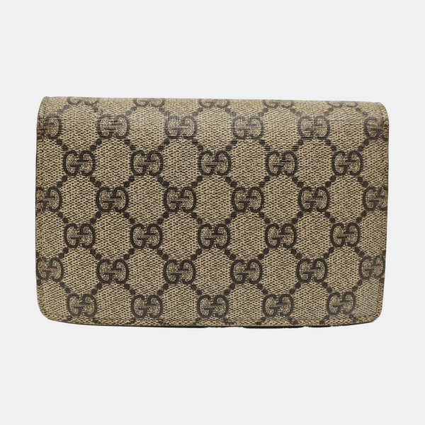 Dionysus Super Mini Monogram Coated Canvas Beige