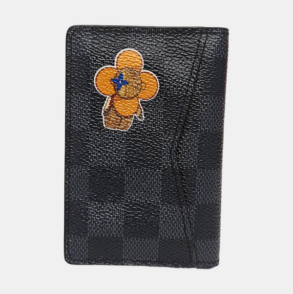 Damier Graphite Coated Canvas Card Holder Gray
