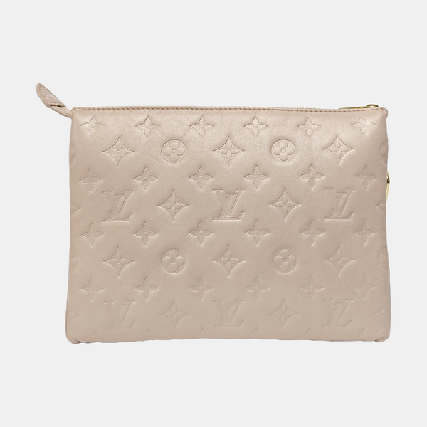 COUSSIN PM Monogram Lambskin Red