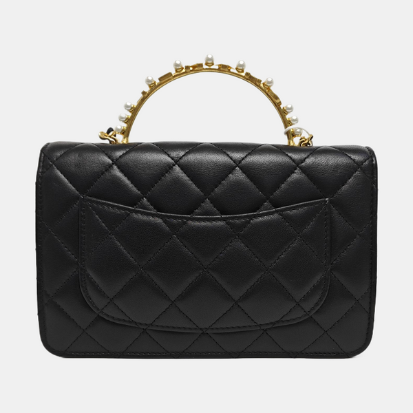 WOC Quilted Lambskin Black