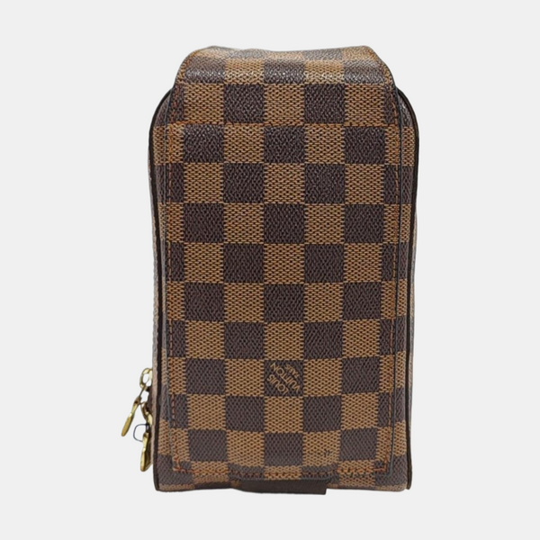 GÉRONIMOS Damier Ebene Coated Canvas Brown