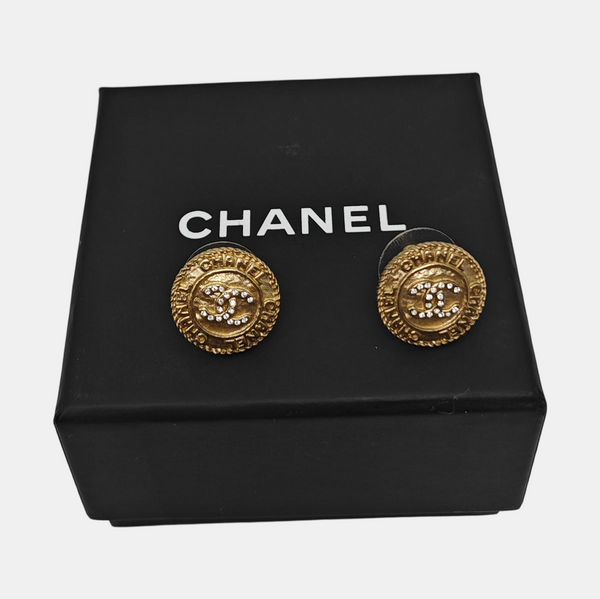 Metal Gold Stud Earrings