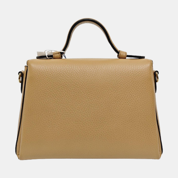 Interlocking G Large Calfskin Beige