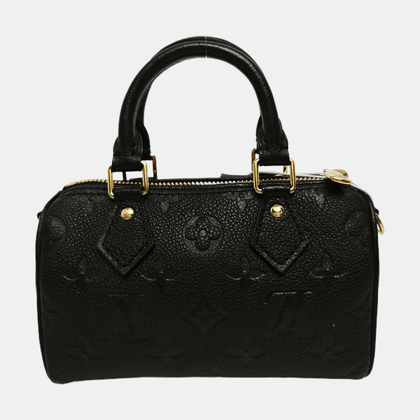 SPEEDY Nano Monogram Calfskin Black