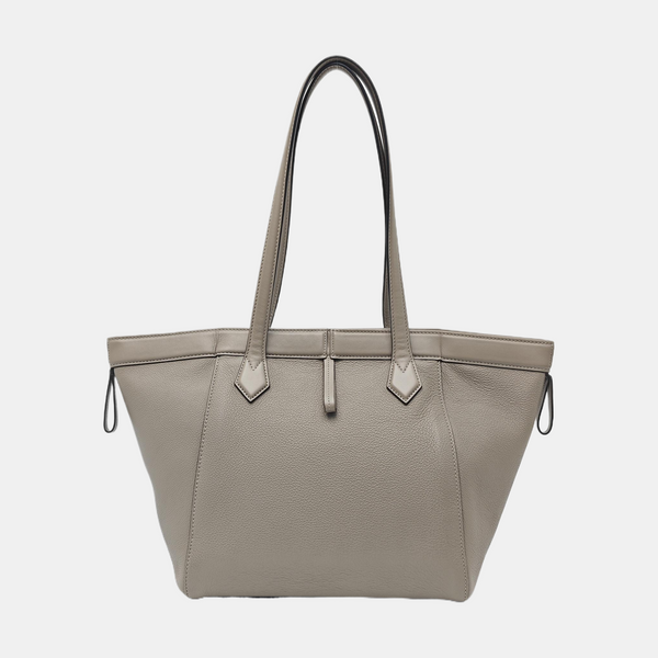 Calfskin Top Handle Bag Gray