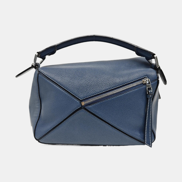 Puzzle Small Quilted Calfskin Blue