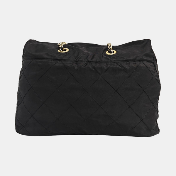 Nylon Shoulder Bag Black