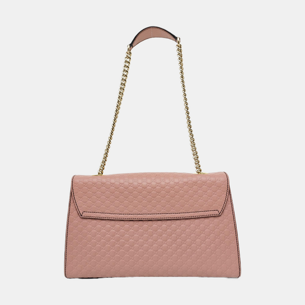 Emily Chain Monogram Calfskin Pink