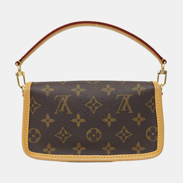 DIANE Nano Monogram Coated Canvas Brown