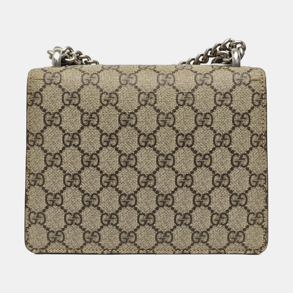 Dionysus Mini Monogram Coated Canvas Beige