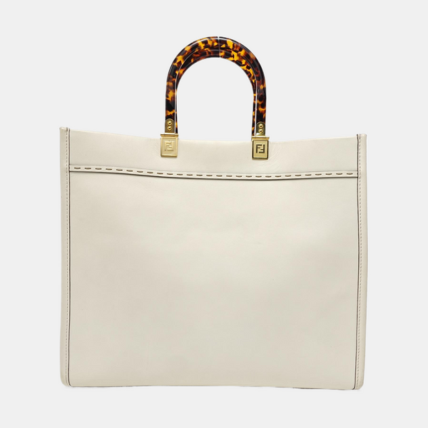 Sunshine Medium Calfskin White