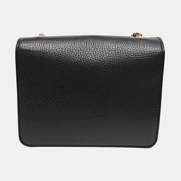 Interlocking G Small Calfskin Black