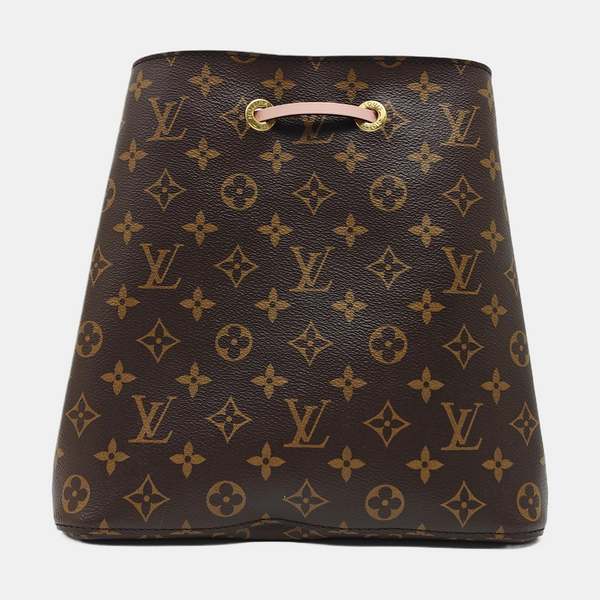 NÉONOÉ MM Monogram Coated Canvas Brown