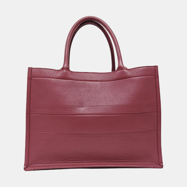 Authenticated pre-owned Book Tote Medium Calfskin Beige - Tote Bag at Looply