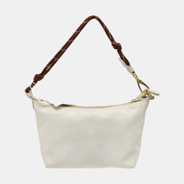 Canvas Top Handle Bag White