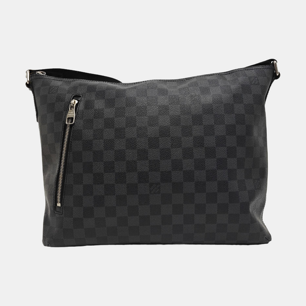 Damier Graphite Coated Canvas Shoulder Bag Gray