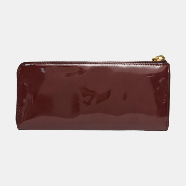 Patent Leather Wallet Red