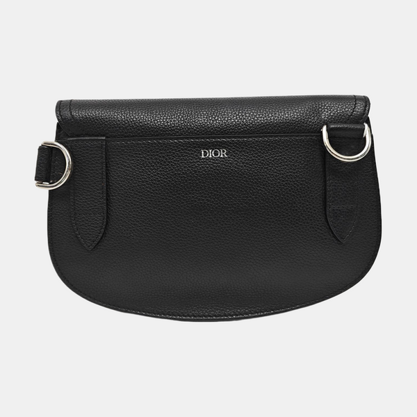 Saddle Medium Calfskin Black