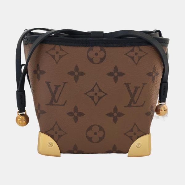 NOÉ PURSE LV CHARMS Monogram Coated Canvas Brown