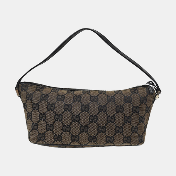 Monogram Canvas Top Handle Bag Brown