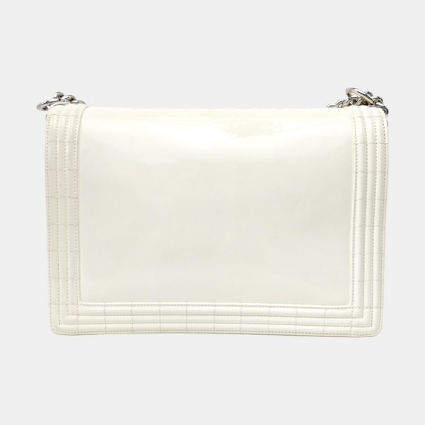 BOY CHANEL Maxi Calfskin Beige