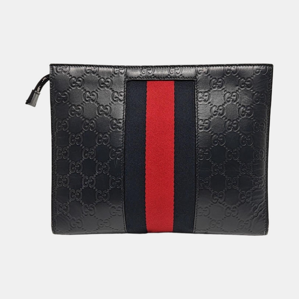 Signature Monogram Calfskin Blue
