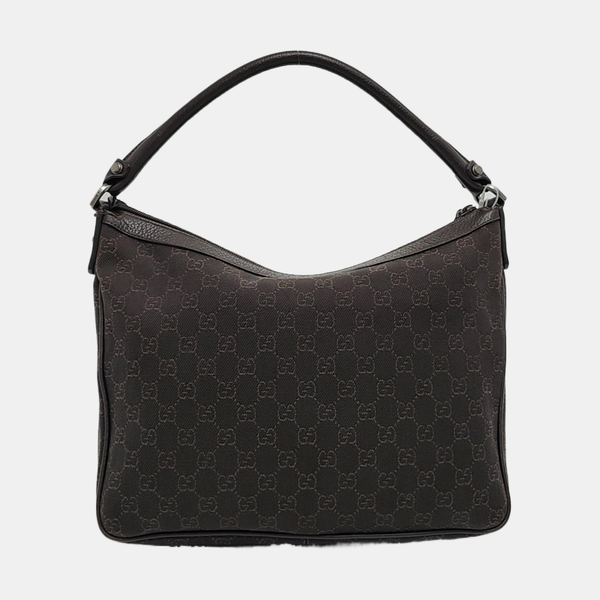 Monogram Canvas Top Handle Bag Brown