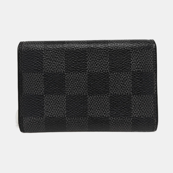Damier Graphite Coated Canvas Key Pouch Gray