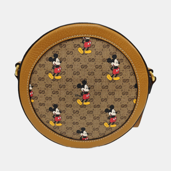 Disney X Gucci Monogram Coated Canvas Brown
