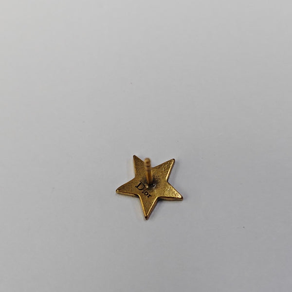 Dior Tribales Metal Black Stud Earrings