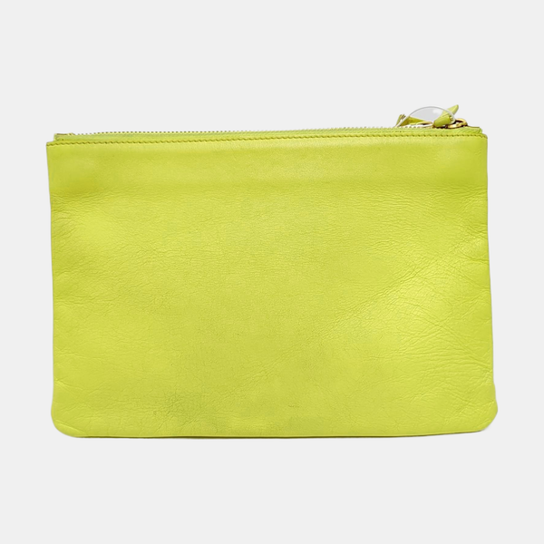 Authenticated pre-owned TRIO Lambskin Green - Shoulder Bag at Looply