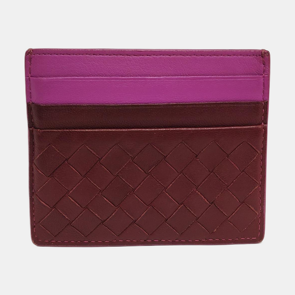 Lambskin Card Holder Red
