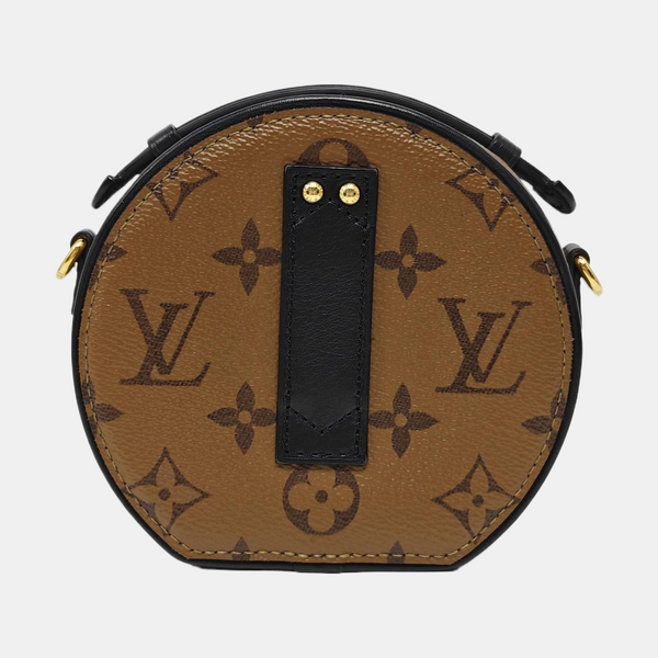 BOITE CHAPEAU Mini Monogram Coated Canvas Brown