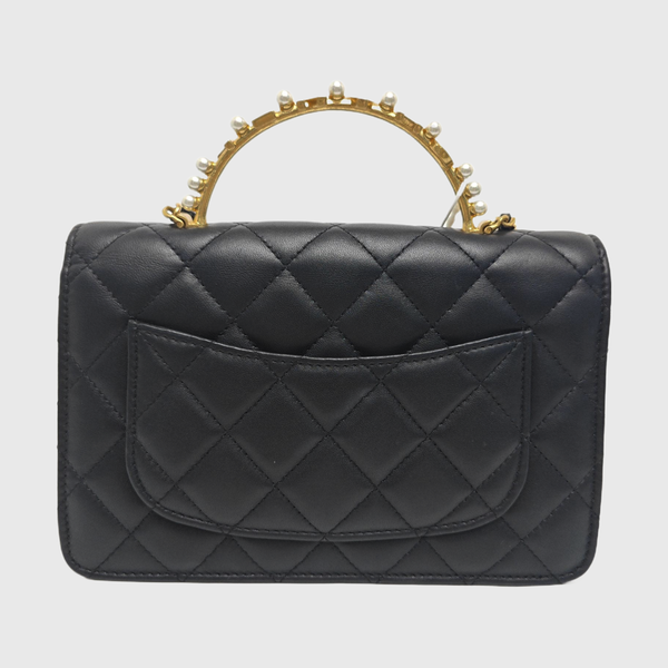 WOC Quilted Lambskin Black