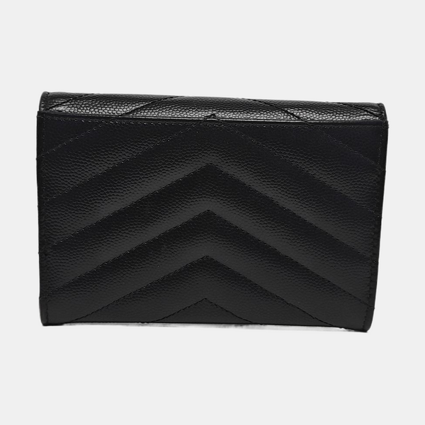 MATELASSE Calfskin Black Card Holder