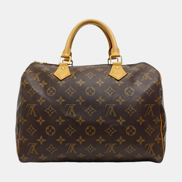 SPEEDY 30 Monogram Coated Canvas Brown