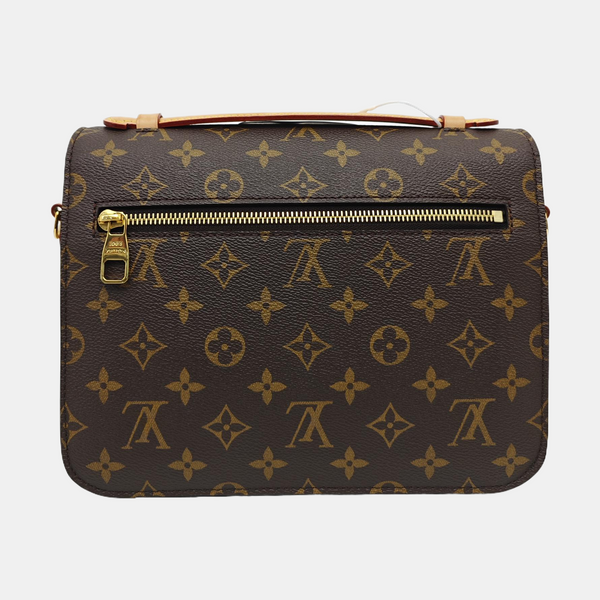 MÉTIS MM Monogram Coated Canvas Brown