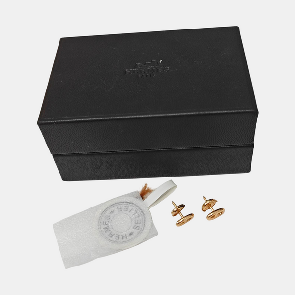 18k Gold Rose Gold Stud Earrings