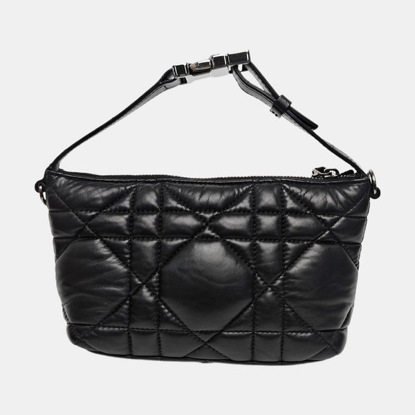 Diortravel Nomad Small Cannage Calfskin Black