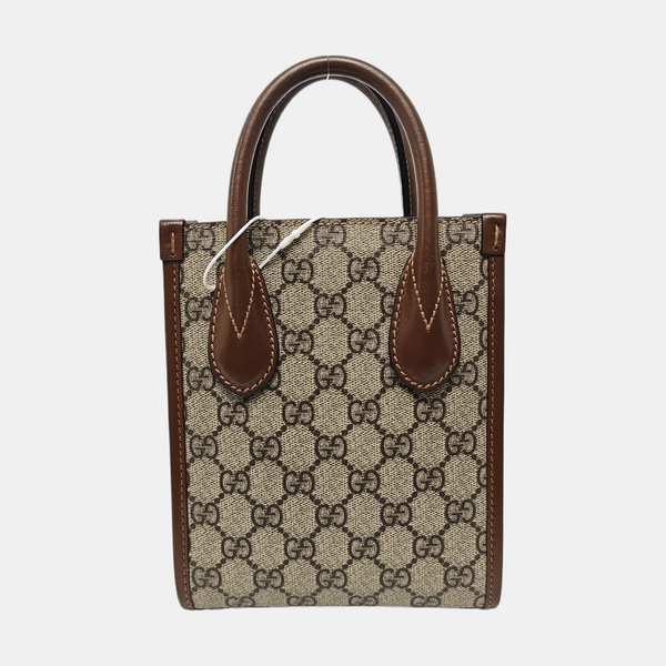 Retro Mini Monogram Coated Canvas Beige