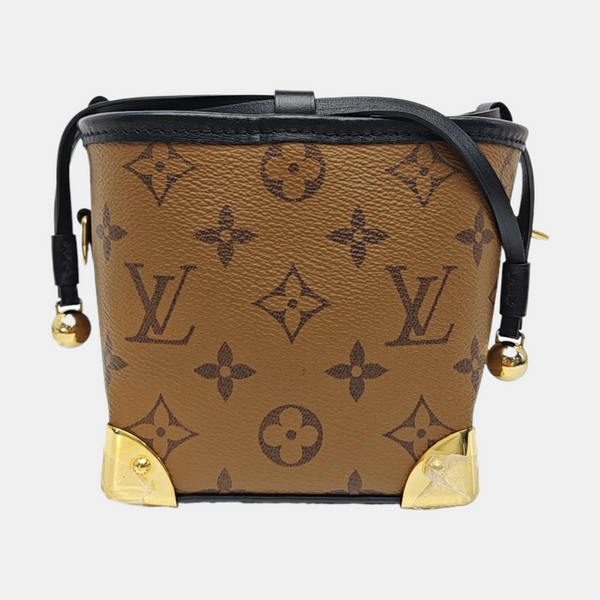 NOÉ PURSE LV CHARMS Monogram Coated Canvas Brown