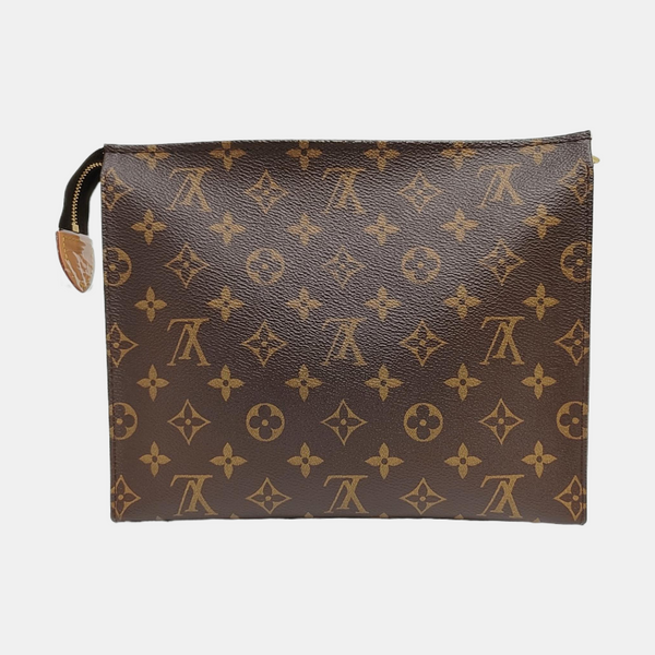TOILET POCKET 26 Monogram Coated Canvas Brown